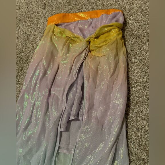 NWT Rococo Sand Leal Sunset Ombre Maxi Skirt | XSmall | Metallic Multicolor - Picture 8 of 9